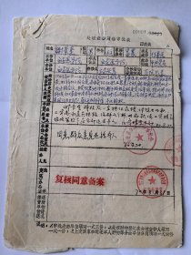 西安医学院副院长 谢景奎(1907～1988) 教授 抄家清单资料