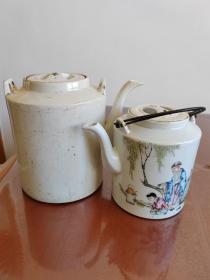 五十年代《和平》——白釉特大号茶壶