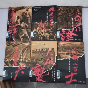 中国抗战大写真系列全6本 有一本有墨汁水 请看图
