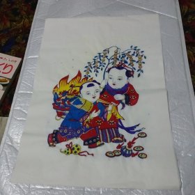 和永兴画店 手工印刷 木板套色年画 宣纸手工印制