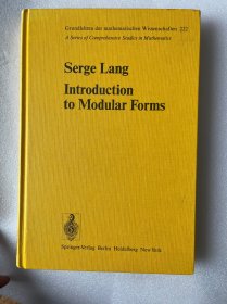 现货 英文版 Introduction to Modular Forms