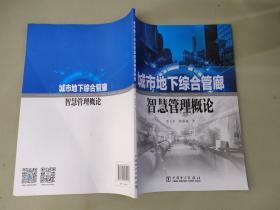 城市地下综合管廊智慧管理概论