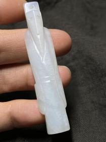 和田玉白玉翁仲