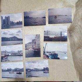 大约1985年拍的香港维多利亚港照片10张