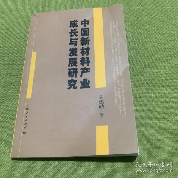 中国新材料产业成长与发展研究