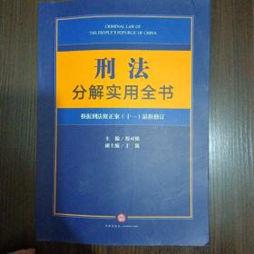 刑法分解实用全书：根据刑法修正案（十一）最新修订