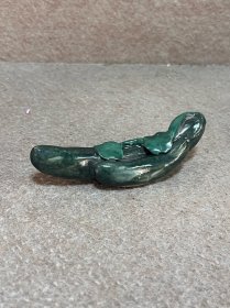 仿生瓷文房笔搁笔架，长 9.8cm。一叶片小磕。实价包邮，看好直接下单。