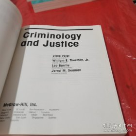 Criminology and Justice: Voigt, Lydia, Thornton, William E