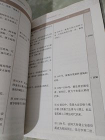 中外历史对比年表