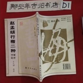 书法字海解析丛帖（第1集）：赵孟頫行楷二种解析字帖