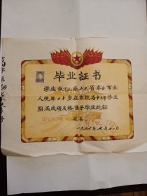 1956年辽宁省实验中学 毕业证书