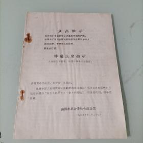 最高指示林副主席指示