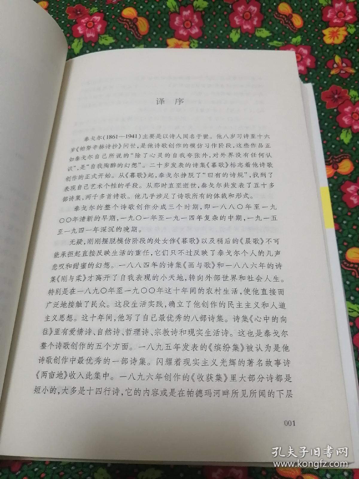 【个人收藏塑封未拆正版】泰戈尔散文诗全集（精装彩画版）