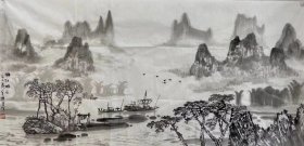 【终身保真字画】陈宽，四尺整张！ 当代国画家。广西桂林人，1959年出生。创作过大量优秀国画作品。现任：八桂画院副院长、中国画家协会理事、世界美术文化交流协会中国本部委员、中国美术家协会广西分会员。 ​