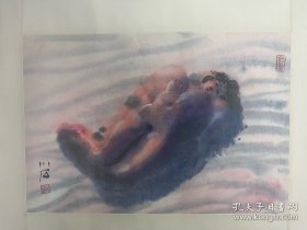 傅小石国画 仕女画（保真）