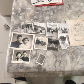 老照片，1961－1969大小不一样10张照片