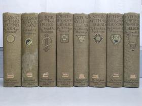 Myth and Legend in Literature and Art  文学、艺术中的神话和传说 8卷全 By Donald A. Mackenzie、A.R.Moncrieff等，长宽厚21.8*15*40CM（另有附图）
