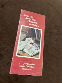 Join the american philatelic society 加入 美国集邮协会