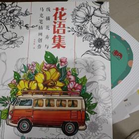 花语集线描花卉与马克笔插画创作