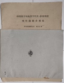 环境因子对山苍子生长、分布及结实性的初步观察