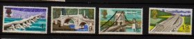 英国邮票 1968年 桥梁建筑 4全