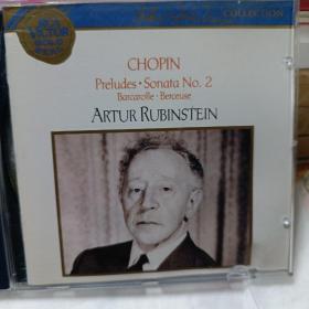 CHOPIN
PreIudes.Sonata NO.2
BarcaroIIe.Berceuse
ARTUR RUBINSTEIN
精装正版CD