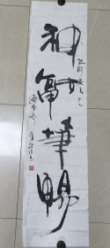 著名书法家张有清老师作品四尺条