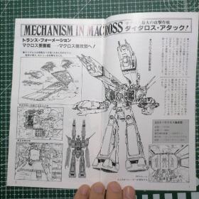 日版珍贵 杂志附录 超時空要塞マクロス  MACROSS  MAGAZINE FOR ANIME  HOBBY FAN Vol.4  超时空要塞 麦克罗斯 动漫爱好者杂志 第4卷 资料集 画集（1983年版）