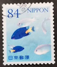 日本信销邮票 海の生きものシリーズ 第4集 シリキルリスズメダイとデバスズメダイ（ 海洋生物系列第4集 热带珊瑚礁鱼类 雀鲷鱼类 樱花目录C2462b）