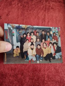 教室新年联欢会美女学生老照片八十年代九十年代彩色相片像片
