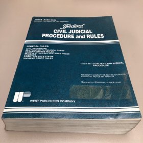 Federal Civil Judicial Procedure and Rules， 1994