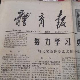 体育报，1973年7月24月，试刊第7期