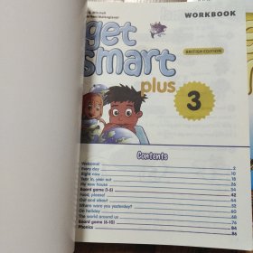 大山外语get smart plus 3、4、5、6 student boo+workbook3、4、5、6(8本合售，workbook4,5,6有光盘）