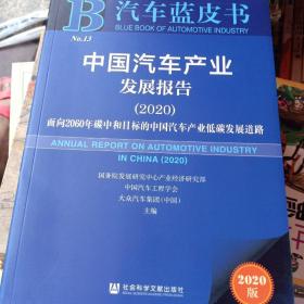 汽车蓝皮书：中国汽车产业发展报告（2020）
