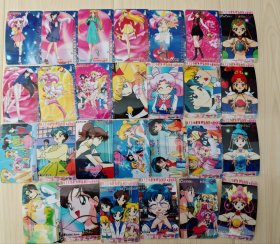 美少女战士 光面卡贴 不干胶可粘贴饭卡公交卡银行卡 武内直子 Sailor Moon 图上全部
