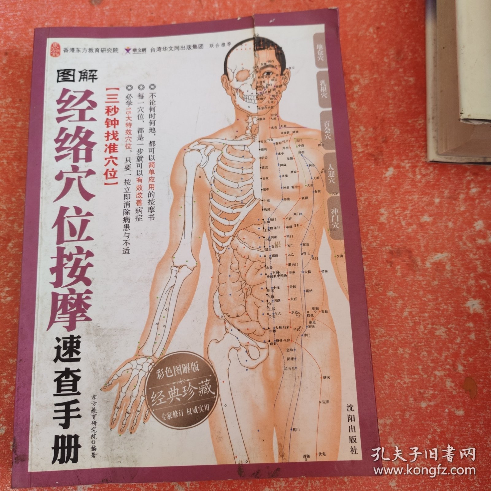 图解经络穴位按摩速查手册（书皮有破损不影响阅读）