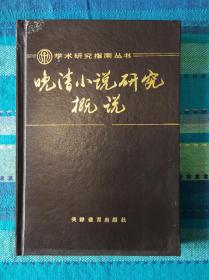 精装《晚清小说研究概说》1989年初版品佳nh