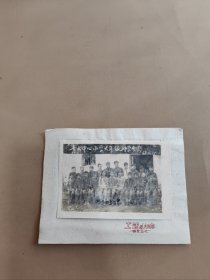 老照片，青云中心小学六年级同学合影1963年