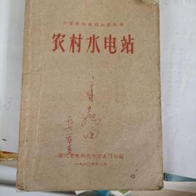 小型农田水利工程丛书：农村水电站