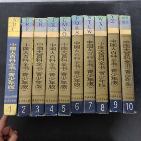 中国大百科全书 青少年版（1-10册 全十册） 10本合售