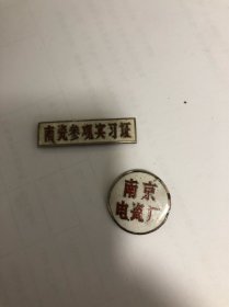 南京电瓷厂徽章2枚