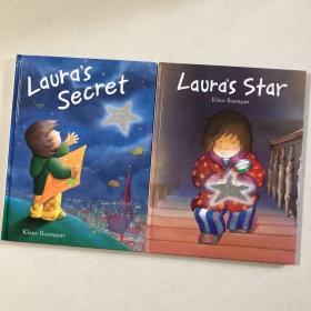 英文原版绘本：Laura’s Star+Laura’s Secret(两册合售，大开本精装、铜版纸）
