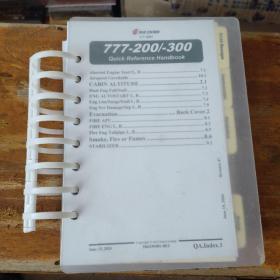777-200/-300 Quick reference handbook（活页）