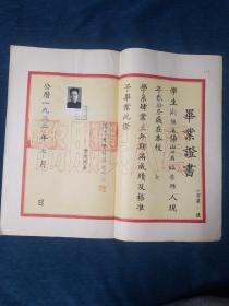 1953年西北大学数学系毕业证书