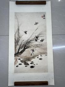 刘奇峰花鸟镜片70*37
雅昌有其拍卖纪录，放漏价3500元，名头自查，查到是漏