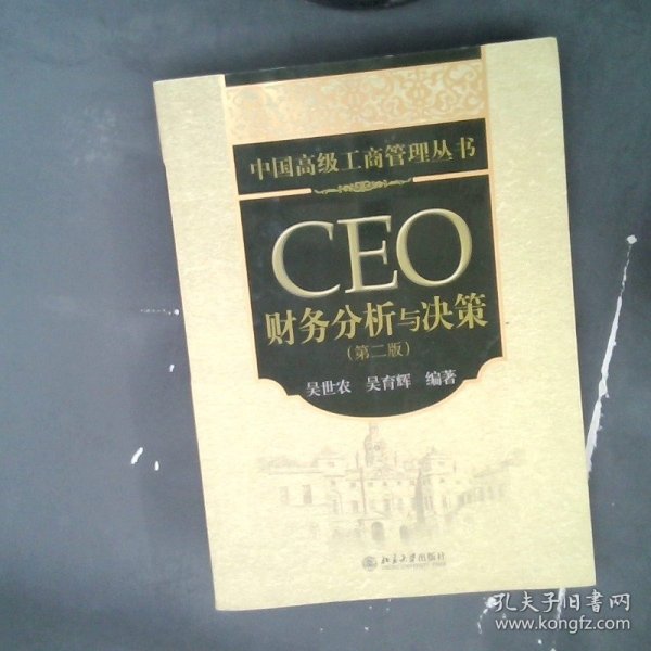 中国高级工商管理丛书：CEO财务分析与决策（第2版）