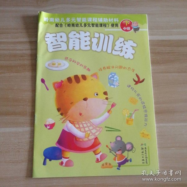 【八五品】 智能训练 中班下-岭南幼儿多元智能课程辅助材料