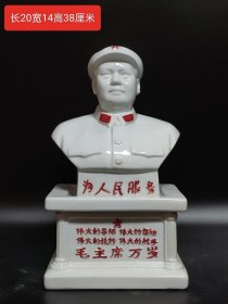 瓷 伟人像。
做工精细，霸气庄严，办公室.会议室，客厅，开馆展示个人收藏佳品！