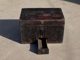 空间旧物：清代木箱，全品老货，尺寸50/33/33