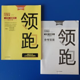 领跑 数学 中考一轮复习 基础梳理 ，2024。品相新，约10页曾有字迹，已涂盖，不影响使用。